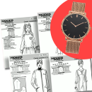 4 patrons/mois et la montre bracelet milanais métal