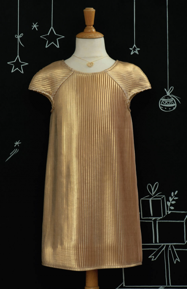Patron enfant "Une robe en or"