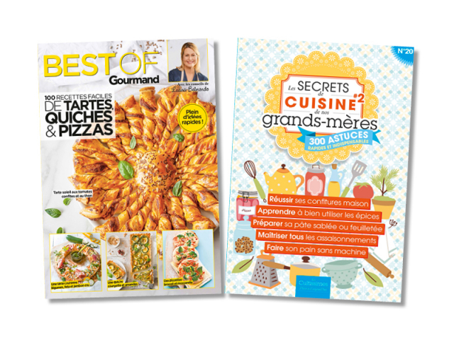 Lot Les secrets de cuisine de nos grands-mères et Best of gourmand