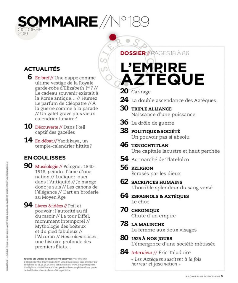 Les Cahiers de Science & Vie