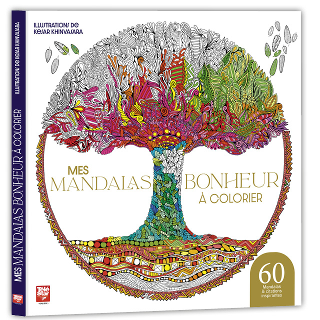 Mes mandalas bonheur à colorier
