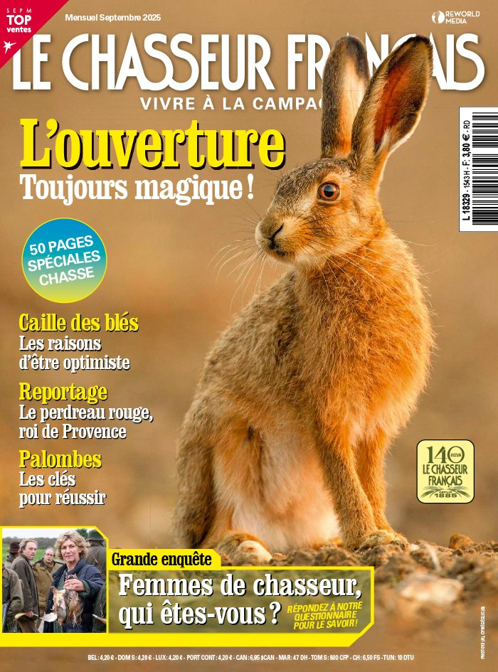 Le Chasseur Français - Abonnement papier + numérique + Dague - 1 an - 12 n°