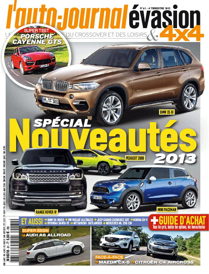 L'AutoJournal évasion & SUV N°61 Kiosque Mag