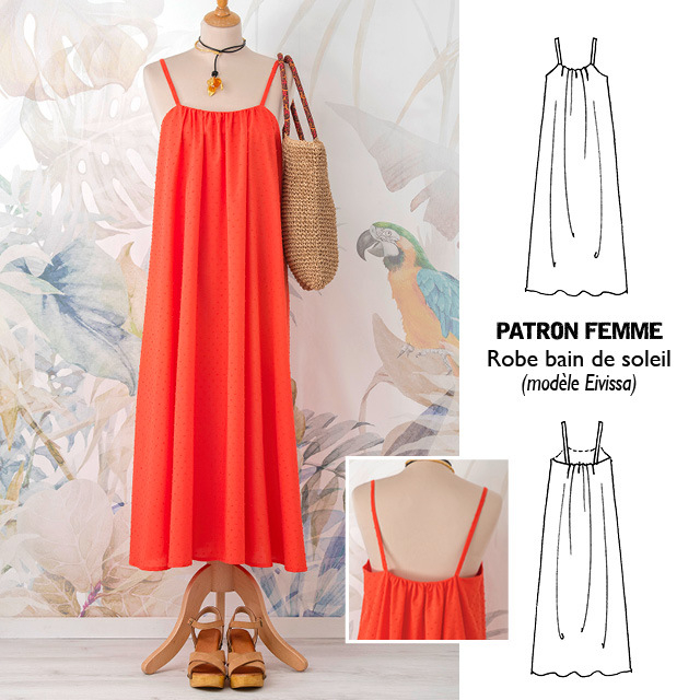 Patron femme - bain de soleil