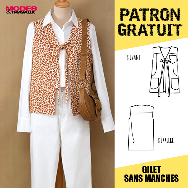 Patron - Gilet sans manches (modèle Grasse)