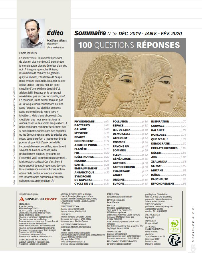 Science & Vie Questions Réponses