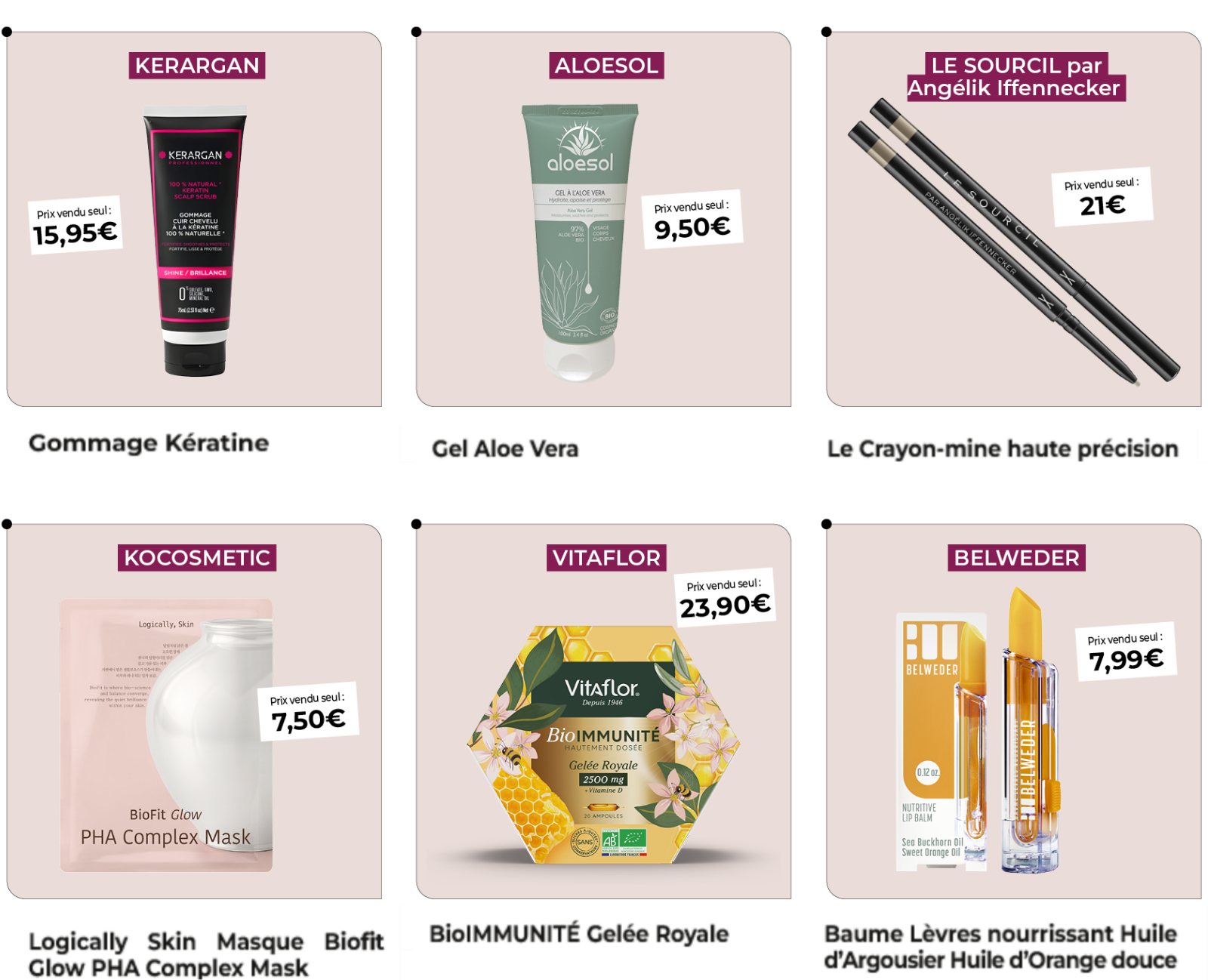 les produits de votre box beauté d'automne I Kiosquemag Boutique